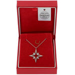 Silver Necklace Swarovski Star 2