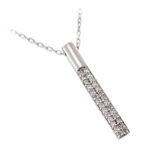 Silver Necklace Swarovski Strass 1