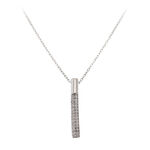 Silver Necklace Swarovski Strass 2