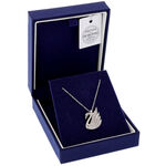 Silver Necklace Swarovski Swan 3