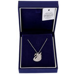 Silver Necklace Swarovski Swan 4