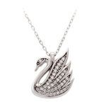 Colier argint Swarovski Swan 5