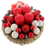 Red Advent Wreath 3