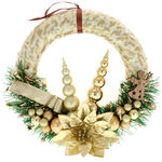 Euphorbia Christmas Door Wreath 2