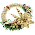 Euphorbia Christmas Door Wreath 3