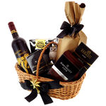 Black Velvet Christmas Gift Basket 1