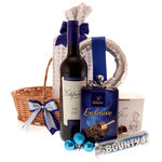 Blue Christmas Gift Basket 2