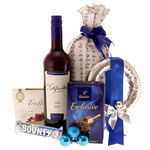 Blue Christmas Gift Basket 3