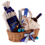 Blue Christmas Gift Basket 5