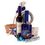 Blue Christmas Gift Basket 6