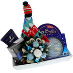 Christmas Gift Basket with Scarf 1