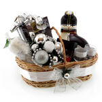 Christmas Basket w/ Liquor 2