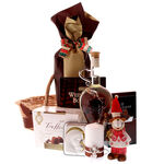 Golden Christmas Gift Basket 2