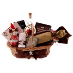 Golden Christmas Gift Basket 3