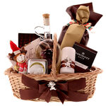 Golden Christmas Gift Basket 4