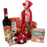 Christmas gift basket with angel 2