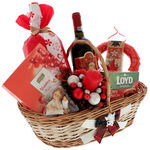 Christmas gift basket with angel 3