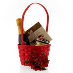 Christmas Basket with BottegaChampagne, Gem and Mini Cakes 2