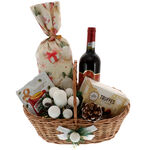 Pastel Christmas gift basket 1