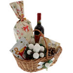 Pastel Christmas gift basket 3