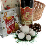 Pastel Christmas gift basket 5