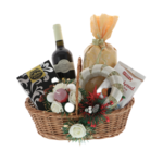 Gift basket Christmas roses for the holidays 1