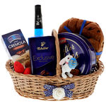 Easter gift basket with Blue Curacao 1