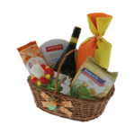 Easter Gift Basket with muffins and Australian Chardonnay wine 3