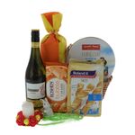 Easter Gift Basket with muffins and Australian Chardonnay wine 4