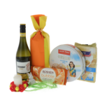 Easter Gift Basket with muffins and Australian Chardonnay wine 5