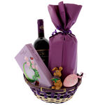 Purple Bunny Easter gift basket 3