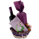 Purple Bunny Easter gift basket 4