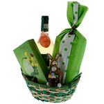 Green bunny Easter gift basket 3