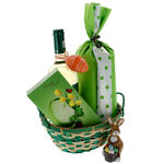 Green bunny Easter gift basket 4