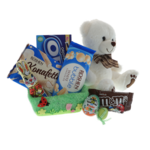 Gift basket for children of bunny sweets and teddy bear 5