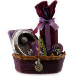 Purple Christmas Gift Basket 1