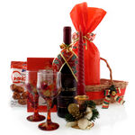 Christmas Basket with Cake 1