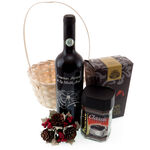 Christmas Gift Basket with Wine, Coffee and Chocolate Truffe 3