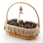 Gift Basket with Bottle and Glasses 4