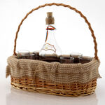 Gift Basket with Bottle and Glasses 5