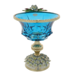 Cupa albastra Murano Luxurious Hydrangea 30cm 1