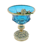 Kék kupa Murano Luxus Hortenzia 30cm 4