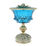 Kék kupa Murano Luxus Hortenzia 30cm 8