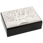 Tree of life silver plated box 19cm