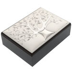 Tree of life silver plated box 19cm 2