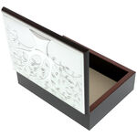 Tree of life silver plated box 19cm 7