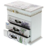 Jewelry Box with 3 Drawers Lavender 3