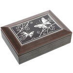 Grey jewelry box with butterfly 1