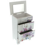 Wooden jewelry box decorated with lavender 2