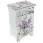 Wooden jewelry box decorated with lavender 3